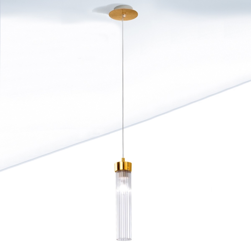 Kolarz 6009.30130 - Ljuskrona med snöre RAGGIO 1xE14/25W/230V 24K guld