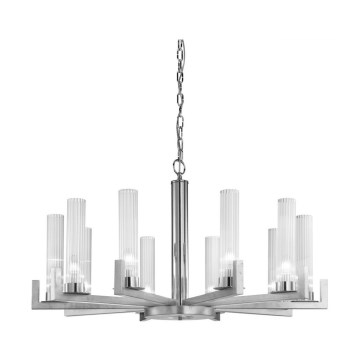 Kolarz 6009.81050 - Ljuskrona med kedja RAGGIO 10xE14/25W/230V silver