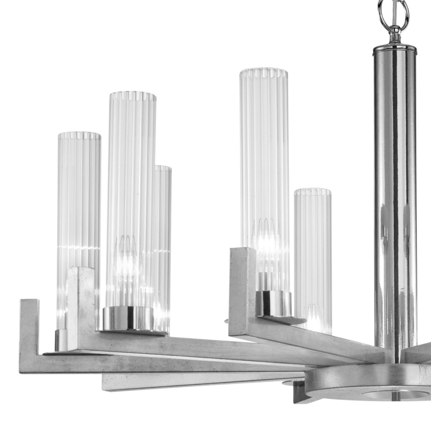 Kolarz 6009.81050 - Ljuskrona med kedja RAGGIO 10xE14/25W/230V silver