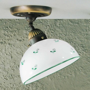 Kolarz 731.10.20 - Ytmonterad ljuskrona NONNA 1xE27/75W/230V diameter 20 cm grön