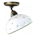 Kolarz 731.10.27 - Ytmonterad ljuskrona NONNA 1xE27/75W/230V diameter 30 cm grön