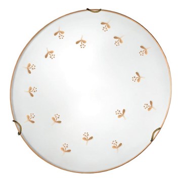 Kolarz 731.11.4.160 - Väggarmatur NONNA 1xE27/60W/230V, Ø 30 cm, med blomdetaljer, roséguld