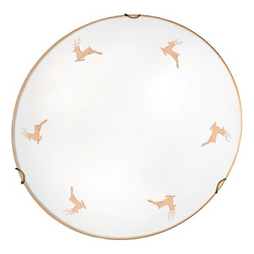 Kolarz 731.12.4.150 - Vägglampa NONNA 2xE27/60W/230V Ø 40 cm jeleni roséguld