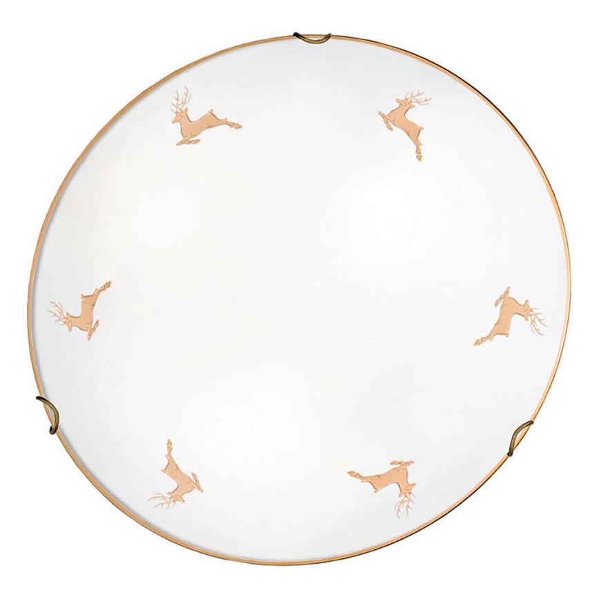 Kolarz 731.12.4.150 - Vägglampa NONNA 2xE27/60W/230V Ø 40 cm jeleni roséguld