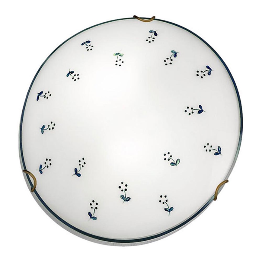 Kolarz 731.12.4.17 - Taklampa NONNA 2xE27/60W/230V diameter 40 cm blå