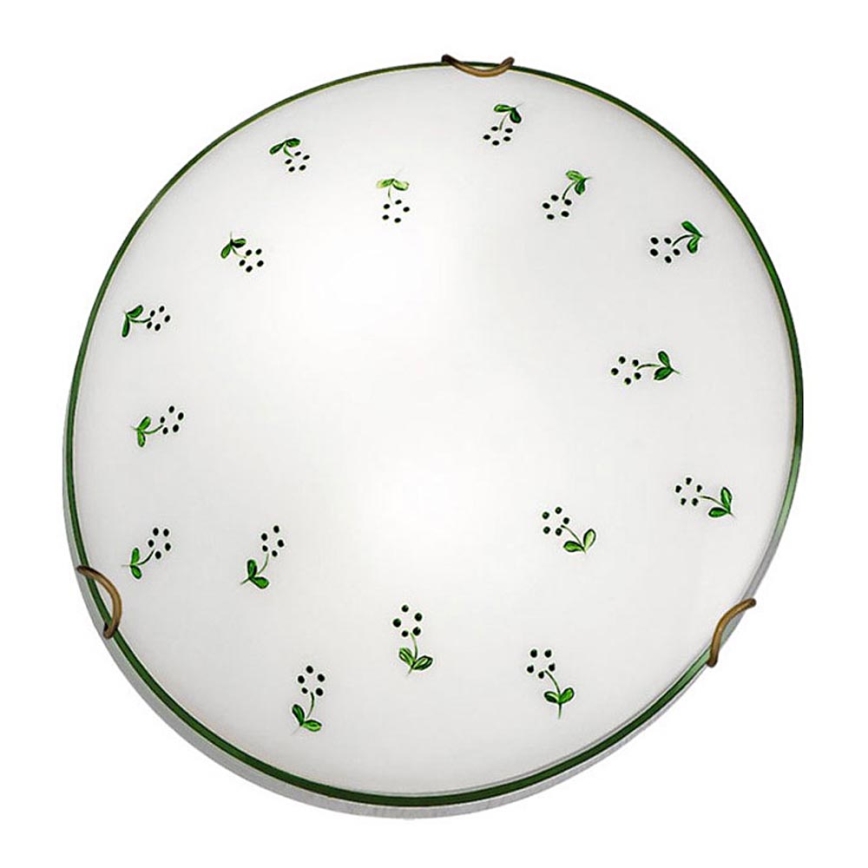 Kolarz 731.12.4.21 - Taklampa NONNA 2xE27/60W/230V diameter 40 cm grön