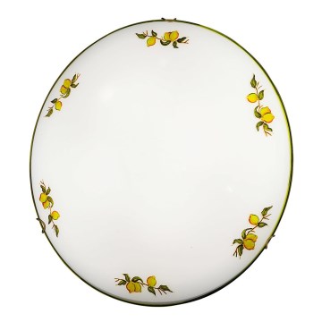 Kolarz 731.13.4.116 - Taklampa NONNA 3xE27/60W/230V diameter 50 cm citroner