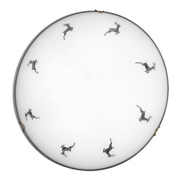 Kolarz 731.13.4.133- Taklampa NONNA 3xE27/60W/230V diameter 50 cm hjort grå