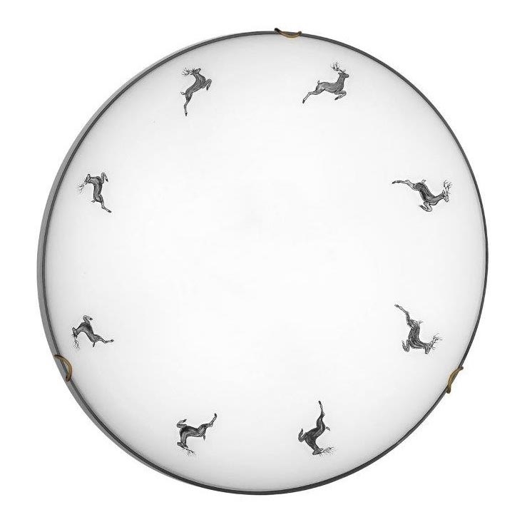 Kolarz 731.13.4.133- Taklampa NONNA 3xE27/60W/230V diameter 50 cm hjort grå