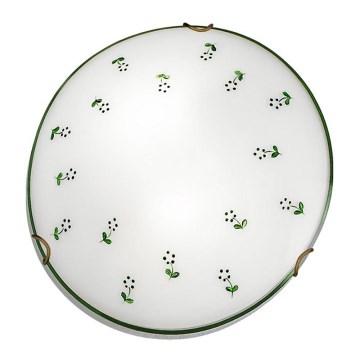 Kolarz 731.13.4.21 - Taklampa NONNA 3xE27/60W/230V diameter 50 cm grön