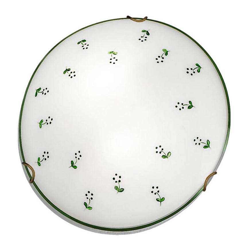 Kolarz 731.13.4.21 - Taklampa NONNA 3xE27/60W/230V diameter 50 cm grön
