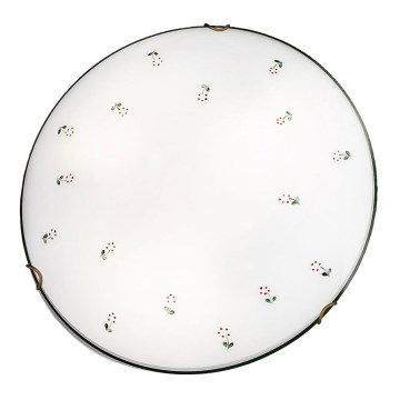 Kolarz 731.13.4.70 - Taklampa NONNA 3xE27/60W/230V diameter 50 cm grön