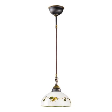 Kolarz 731.30.137 - Ljuskrona med textilsladd NONNA 1xE27/75W/230V diameter 30 cm vindruvor