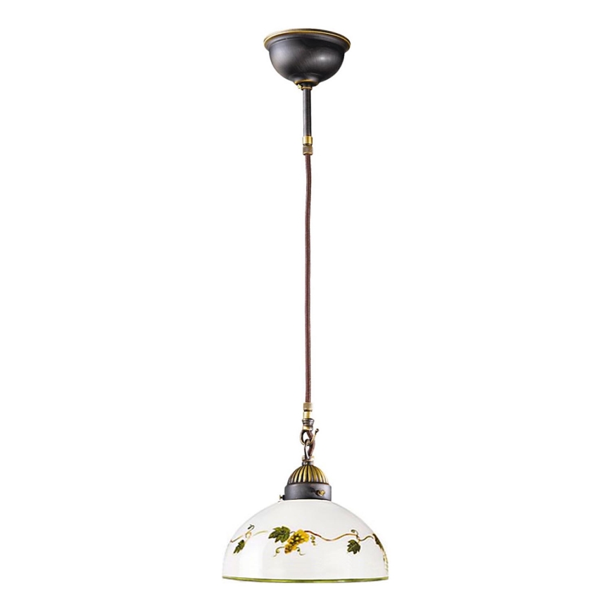 Kolarz 731.30.137 - Ljuskrona med textilsladd NONNA 1xE27/75W/230V diameter 30 cm vindruvor