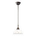 Kolarz 731.30.20 - Ljuskrona med textilsladd NONNA 1xE27/75W/230V diameter 20 cm grön