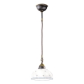 Kolarz 731.30.24 - Ljuskrona med textilsladd NONNA 1xE27/75W/230V diameter 30 cm blå