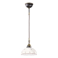 Kolarz 731.30.27 - Ljuskrona med textilsladd NONNA 1xE27/75W/230V diameter 30 cm grön