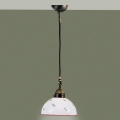 Kolarz 731.30.69 - Ljuskrona med textilsladd NONNA 1xE27/75W/230V diameter 20 cm röd