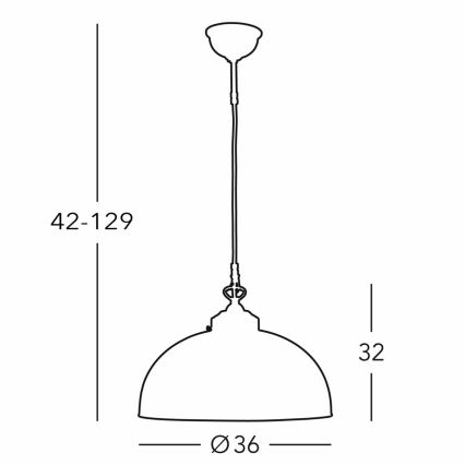 Kolarz 731.32.102 - Ljuskrona med textilsladd NONNA 1xE27/75W/230V diameter 36 cm hjort grön