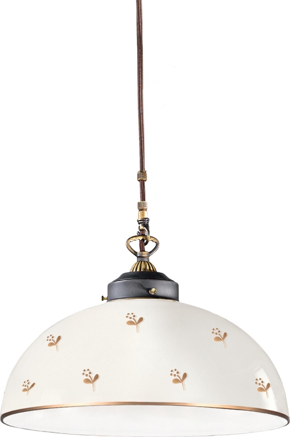 Kolarz 731.32.172 - Hänglampa på kabel NONNA 1xE27/75W/230V Ø 36 cm med blommor i roséguld