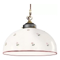 Kolarz 731.32.77 - Ljuskrona med textilsladd NONNA 1xE27/75W/230V diameter 36 cm röd