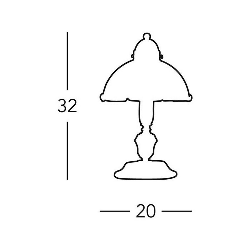 Kolarz 731.73.53 - Bordslampa NONNA 1xE14/60W/230V