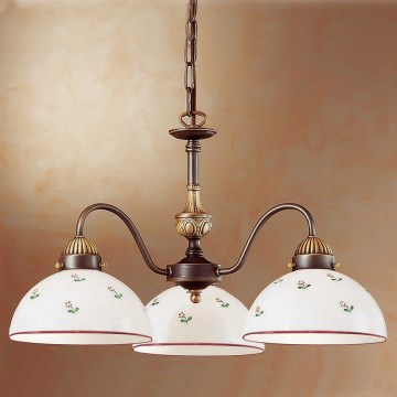 Kolarz 731.83.69 - Ljuskrona på kedja NONNA 3xE27/75W/230V röd