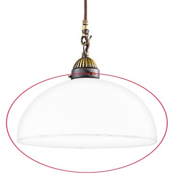 Kolarz 731.G54 - Ersättningsglas för ljuskrona, golvlampa och spotlight NONNA E27 diameter 30 cm vit