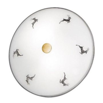 Kolarz 731.U12.4.133- Taklampa NONNA 2xE14/60W/230V diameter 32 cm grå/mässing