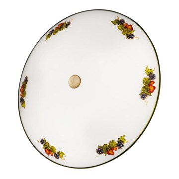 Kolarz 731.U13.4.113-Taklampa NONNA 3xE27/60W/230V diameter 42 cm vindruvor/jordgubbar
