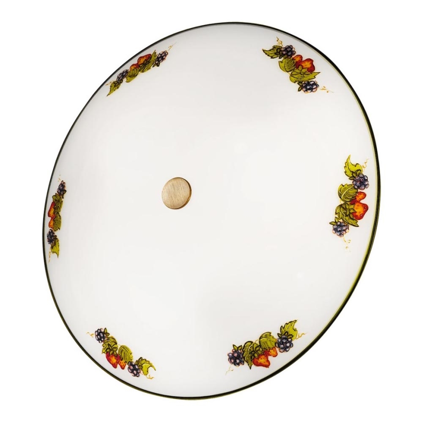 Kolarz 731.U13.4.113-Taklampa NONNA 3xE27/60W/230V diameter 42 cm vindruvor/jordgubbar