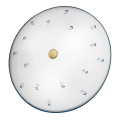 Kolarz 731.U13.4.17- Taklampa NONNA 3xE27/60W/230V diameter 42 cm blå/mässing