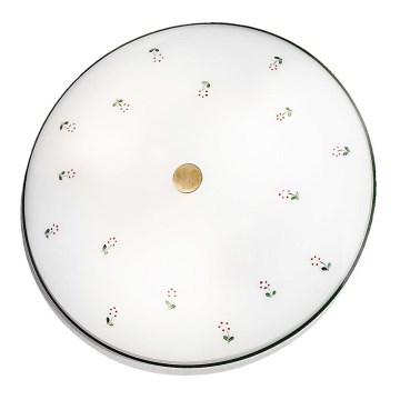 Kolarz 731.U13.4.70- Taklampa NONNA 3xE27/60W/230V diameter 42 cm grön/mässing