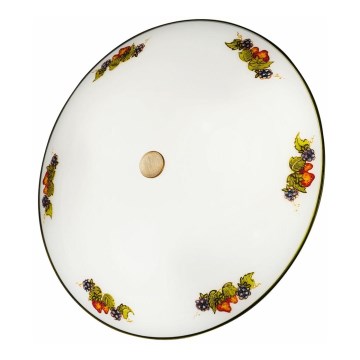 Kolarz 731.U14.4.113-Taklampa NONNA 4xE27/60W/230V diameter 54 cm vindruvor/jordgubbar