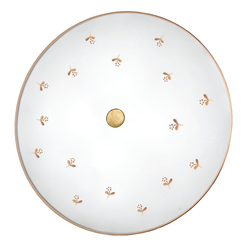 Kolarz 731.U14.4.160 - Vägglampa NONNA 4xE27/60W/230V, Ø 54 cm, med blommor, roséguld