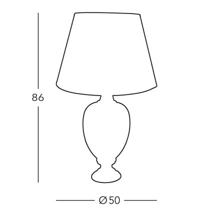 Kolarz 780.71 - Bordslampa DAUPHIN 1xE27/100W/230V