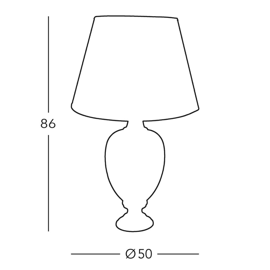 Kolarz 780.71 - Bordslampa DAUPHIN 1xE27/100W/230V