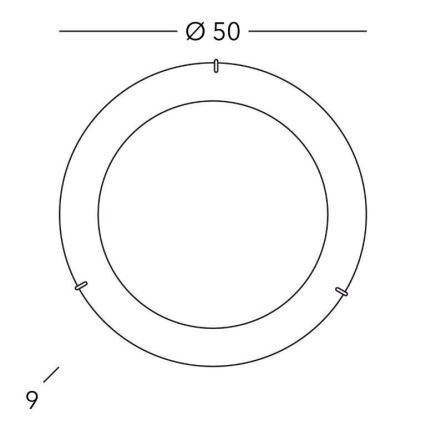 Kolarz A1306.13.3 - Taklampa MOON 3xE27/60W/230V