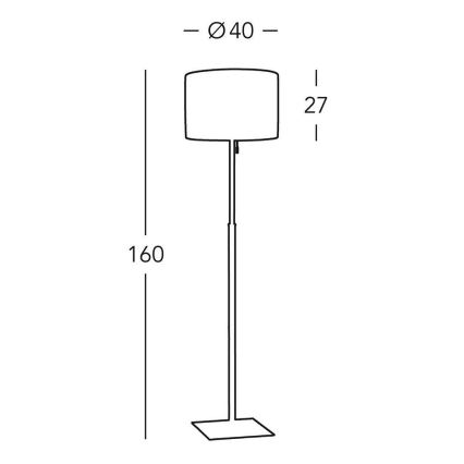 Kolarz A1307.41.7 - Golvlampa SAND 1x E27/60W/230V
