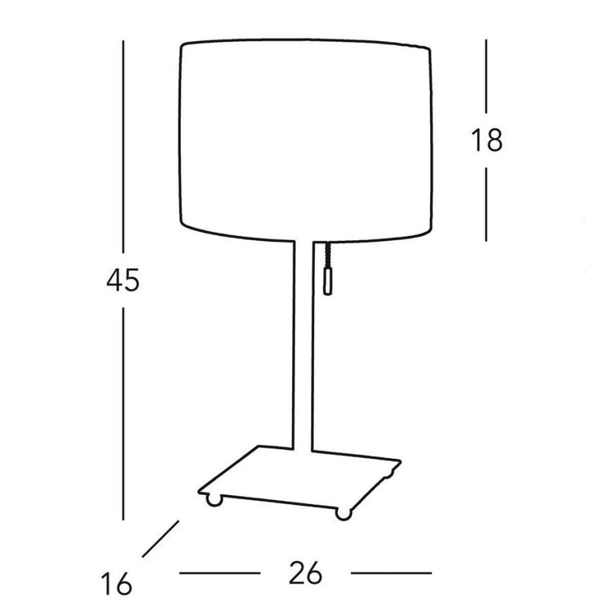 Kolarz A1307.71.7 - Bordslampa SAND 1x E27/60W/230V