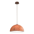 Kolarz A1339.31.Co.VinCu/40 - Ljuskrona med textilsladd CULT 1xE27/100W/230V diameter 40 cm koppar