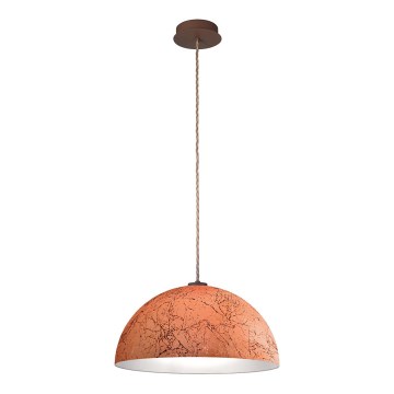 Kolarz A1339.31.Co.VinCu/40 - Ljuskrona med textilsladd CULT 1xE27/100W/230V diameter 40 cm koppar