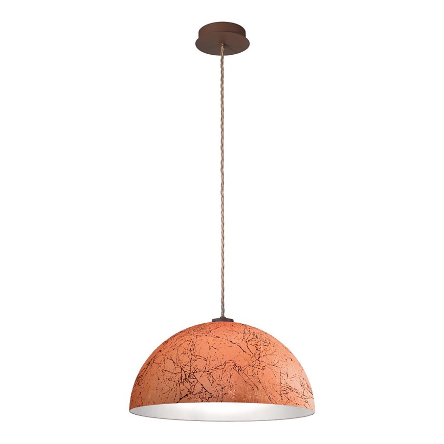 Kolarz A1339.31.Co.VinCu/50 - Ljuskrona med textilsladd CULT 1xE27/100W/230V diameter 50 cm koppar