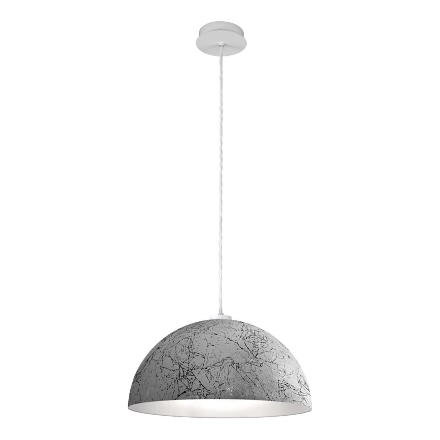 Kolarz A1339.31.Wm.VinAg/40 - Ljuskrona med textilsladd CULT 1xE27/100W/230V diameter 40 cm silver