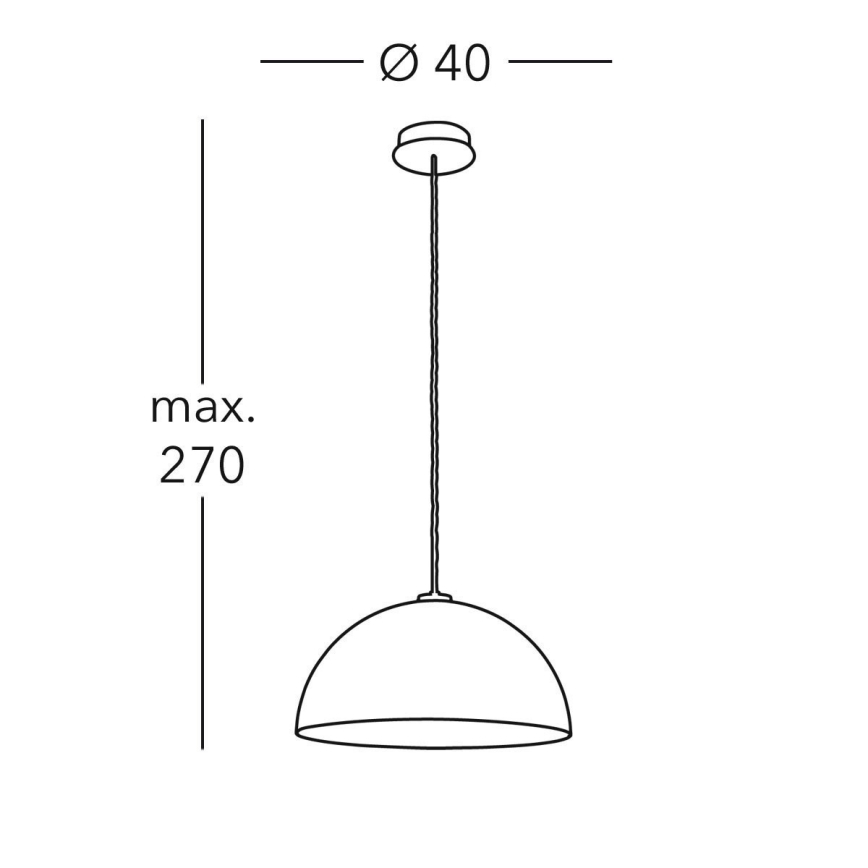 Kolarz A1339.31.Wm.VinAg/40 - Ljuskrona med textilsladd CULT 1xE27/100W/230V diameter 40 cm silver