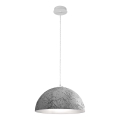 Kolarz A1339.31.Wm.VinAg/50 - Ljuskrona med textilsladd CULT 1xE27/100W/230V diameter 50 cm silver
