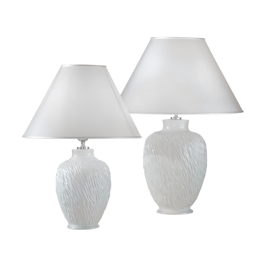 Kolarz A1340.70 - Bordslampa CHIARA 1xE27/100W/230V vit d. 30 cm