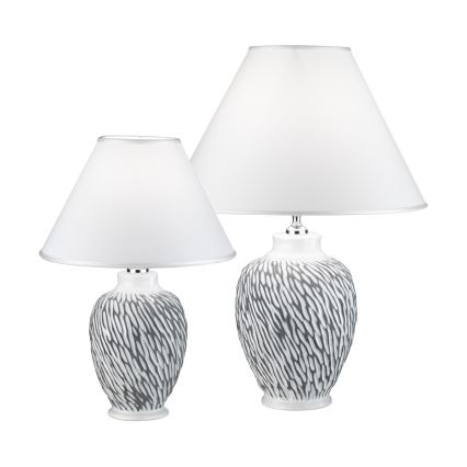 Kolarz A1340.71.Gr - Bordslampa  CHIARA 1xE27/100W/230V vit/grå d.40 cm