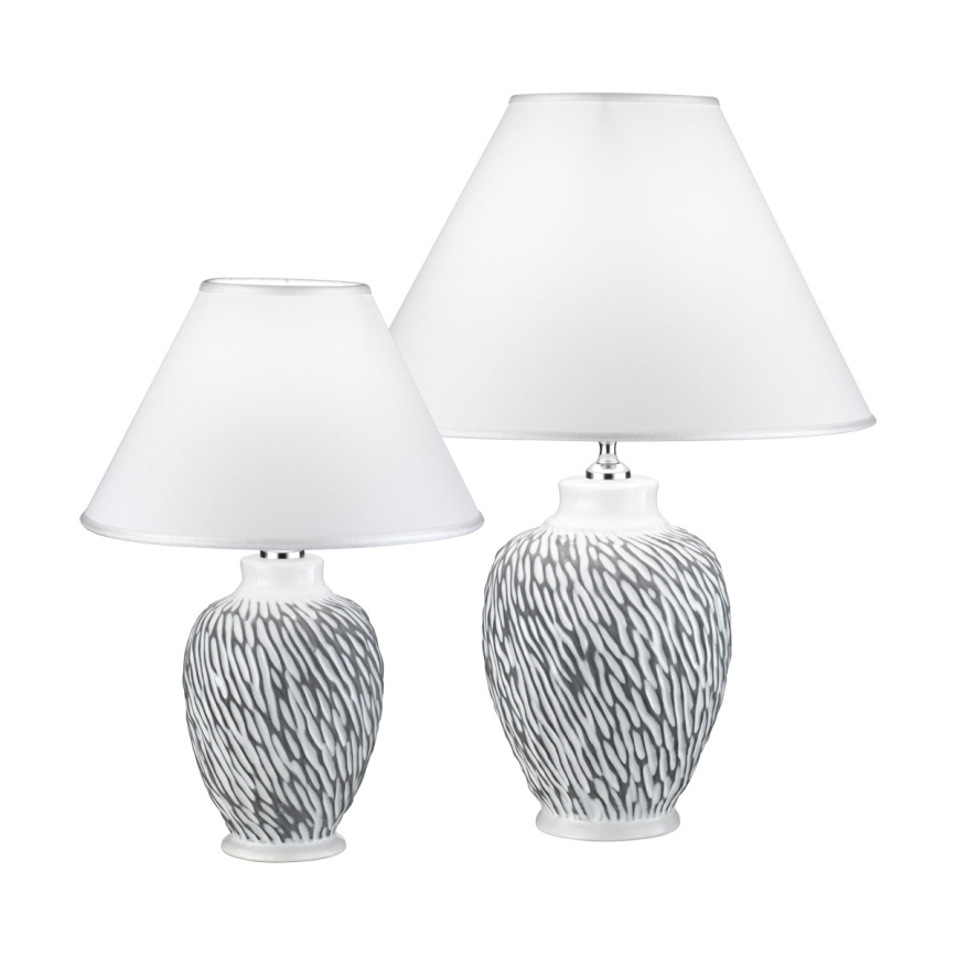 Kolarz A1340.71.Gr - Bordslampa  CHIARA 1xE27/100W/230V vit/grå d.40 cm