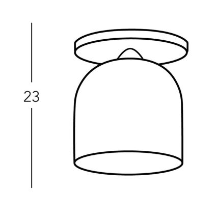 Kolarz A1352.11.Gr.100 - Fäst ljuskrona NONNA 1xE27/60W/230V hjort ek/vit/grå